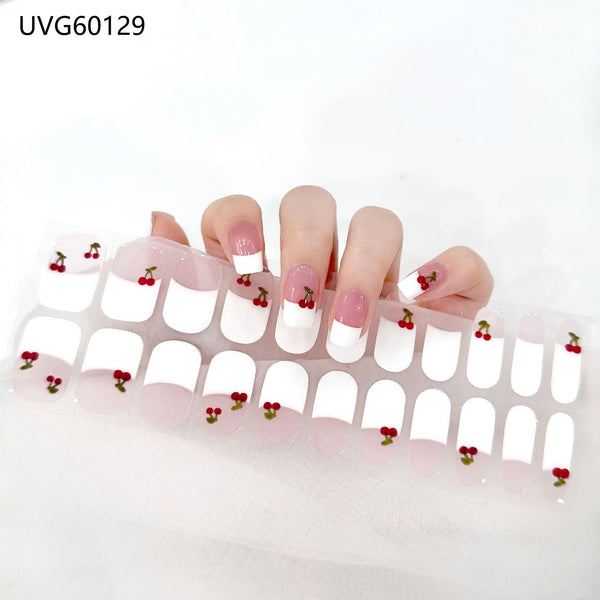 Semicured UV gel nail sticker kit UVG60129