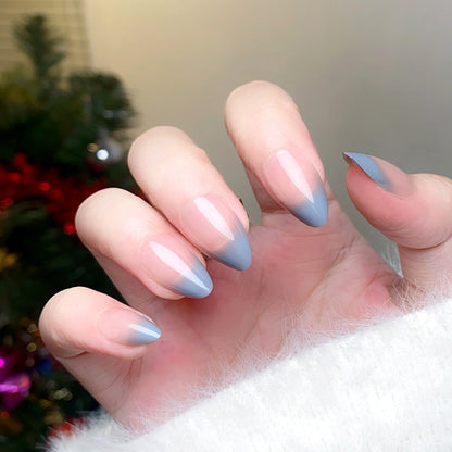 Nude Powder Gradient French Nail Enhancement