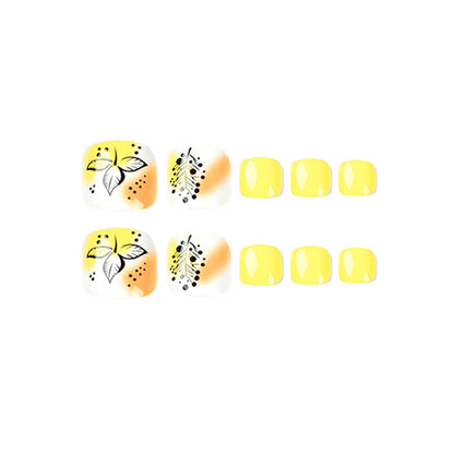 Press On Toe nails Set 24pcs/set JP1651