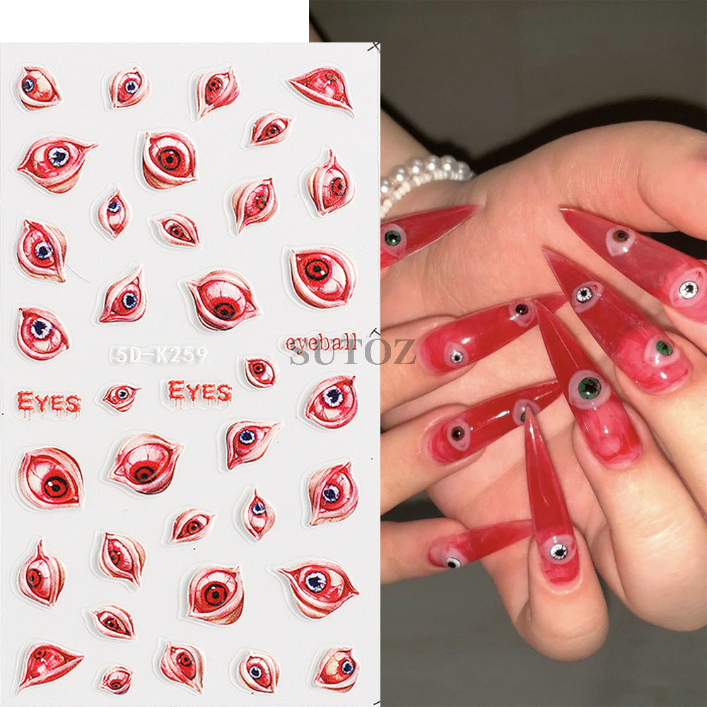 5D Nails Art Stickers Self-Adhesive Nails Decals