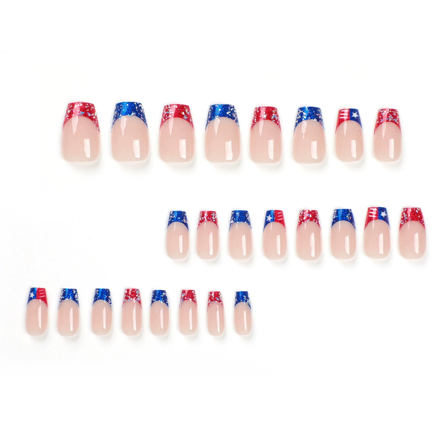 Independence day press on nail