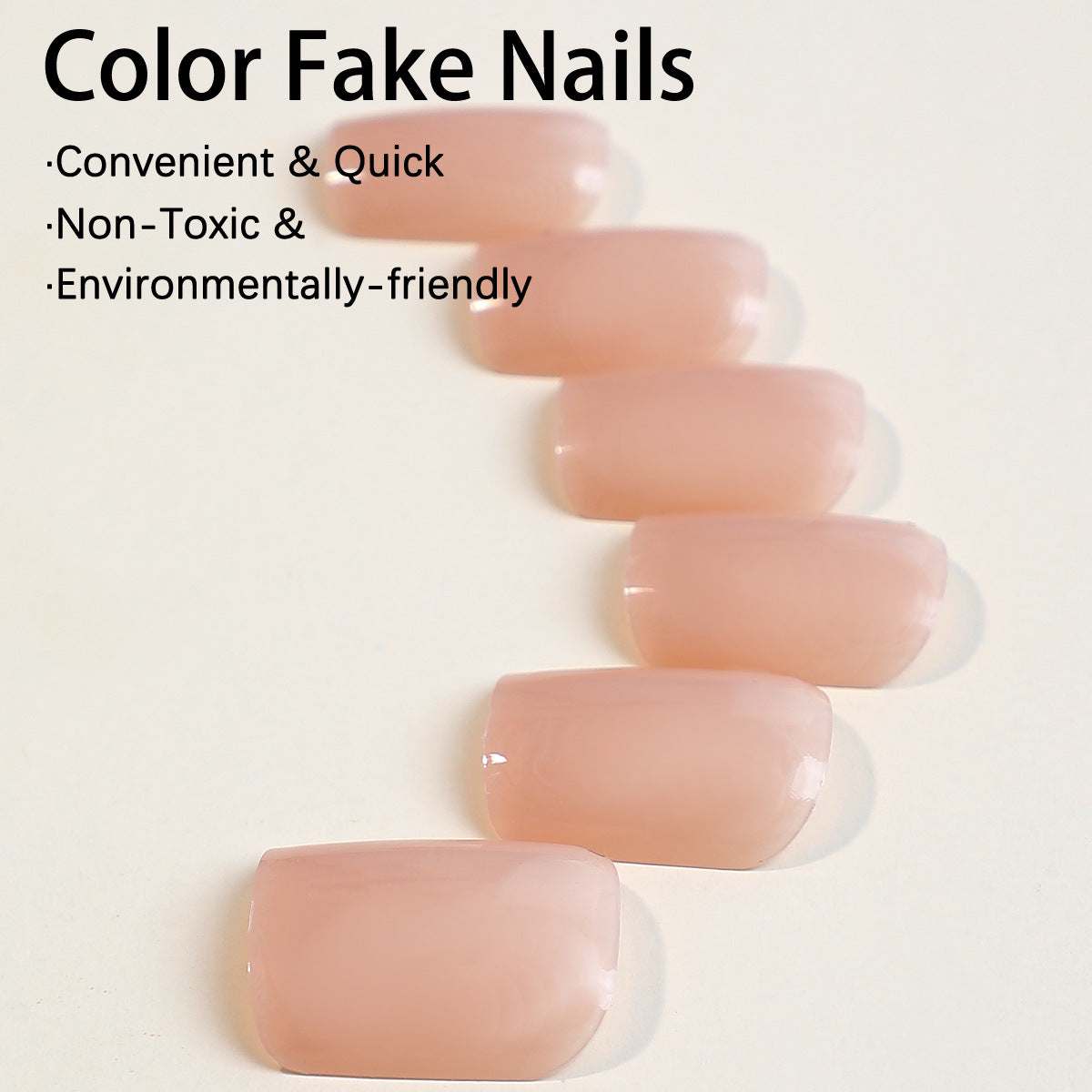 Short solid color nail art