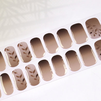 Semicured UV gel nail sticker kit