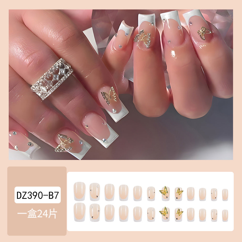 White-edged French wear nail plate