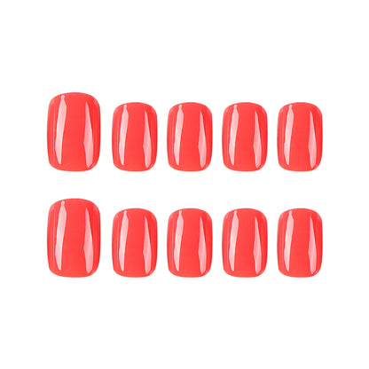 Short nail plate solid color nail plate