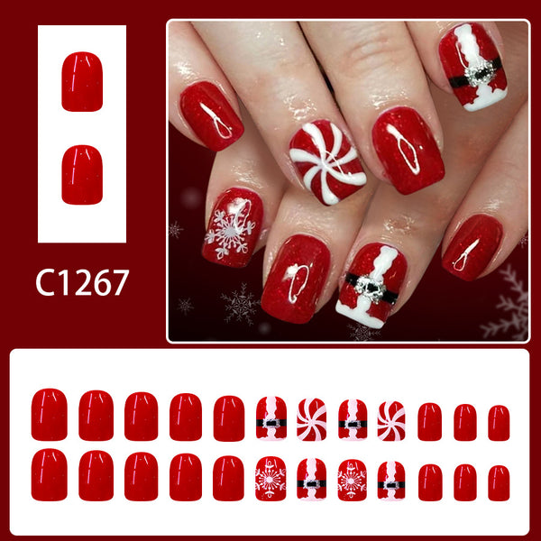 Red windmill snowflake