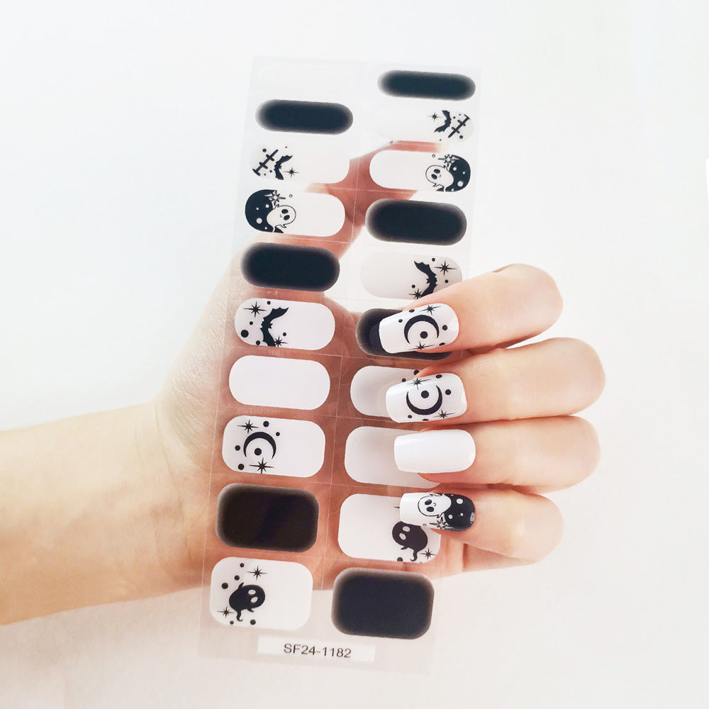 Semicured UV gel nail stickers SF24-1182