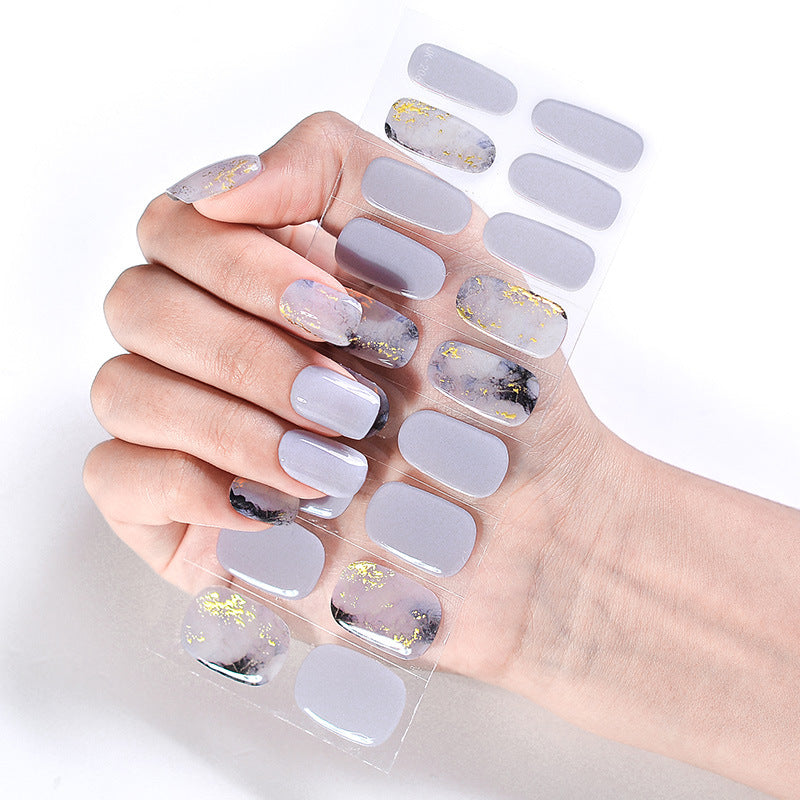 Semicured UV gel nail sticker kit JK206