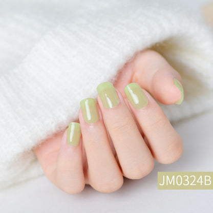 Semicured UV gel nail sticker kit