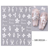 Laser illusory butterfly flower back adhesive patch