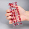 26 finger solid color cat eye no-bake manicure sticker