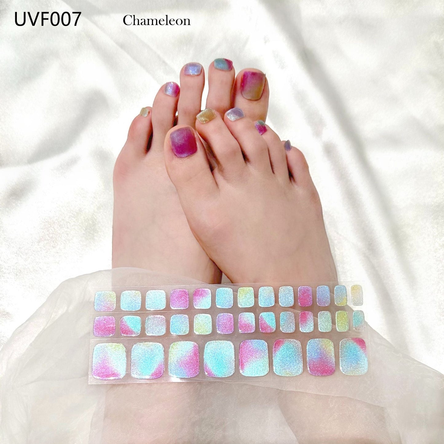 Pedicure Gel Nail Strips UVF007