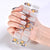 Semicured UV gel nail sticker kit JK196