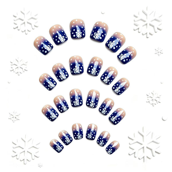 24 pieces of glossy snowflakes