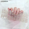 UV gel nail sticker semi-cured