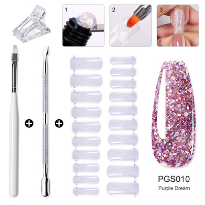 Nail enhancement crystal extender kit