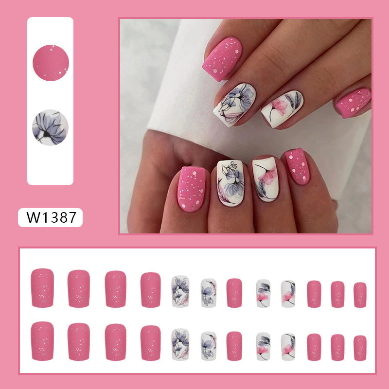 24Pcs press on nail W1387