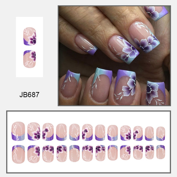 24pcs/Set Press On Nails