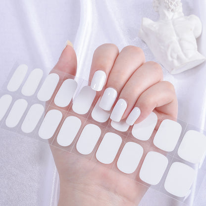 Semicured UV gel nail sticker kit