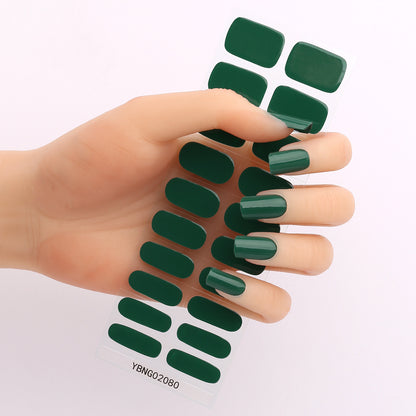 Semicured UV gel nail sticker kit