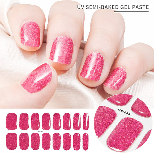 Semicured UV gel nail sticker kit CS-039