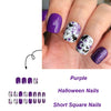 Purple glitter ghost web