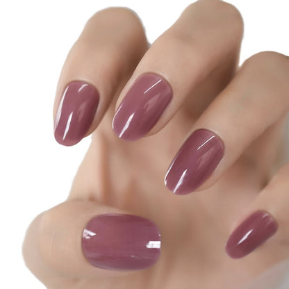 Oval false nails