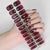 Semicured UV gel nail sticker kit JR46 (24 stickers)