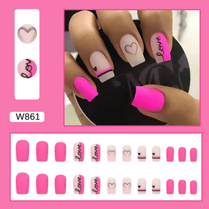 15 Sizes-30 Pcs Press On Nails W861