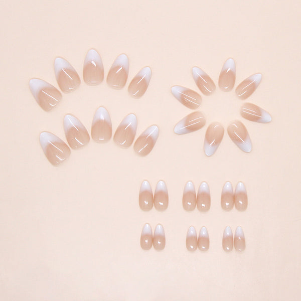 30 pieces of white ombre