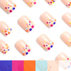 Macaron colored polka dots