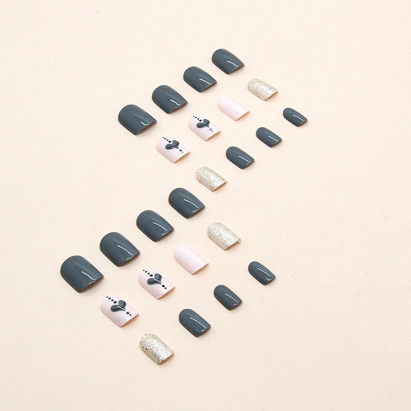 24Pcs press on nail W388