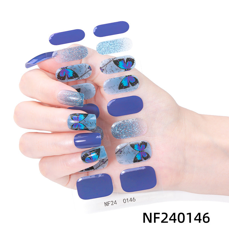 Semicured UV gel nail sticker kit NF240146