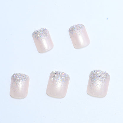 Sparkling French Nail Patch