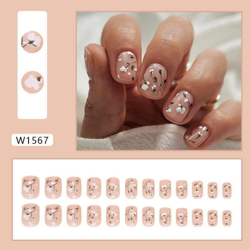 24Pcs press on nail W1567