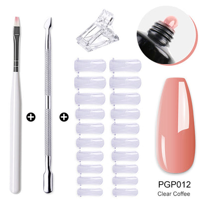 Nail enhancement crystal extender kit