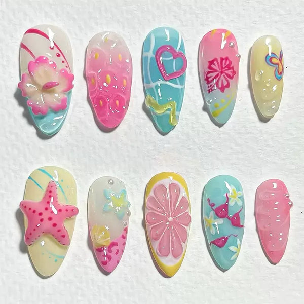 30 Pcs Summer Island Flowers