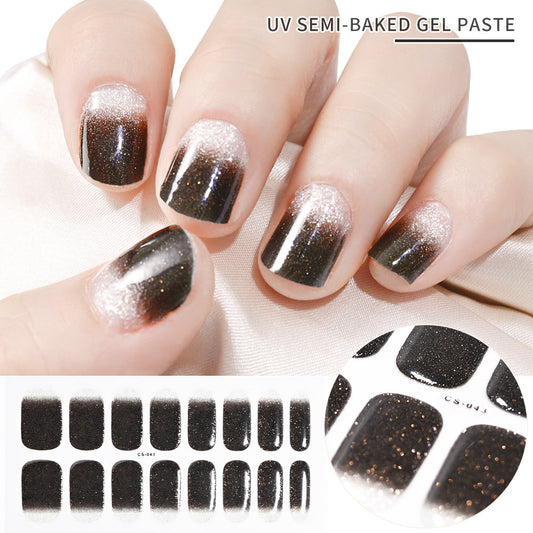 Semicured UV gel nail sticker kit CS-043