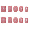 Shiny false nails