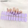 UV gel nail sticker semi-cured