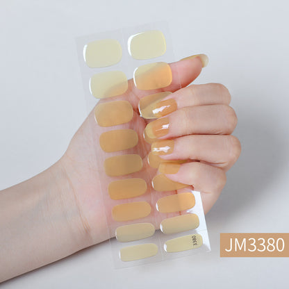 Semicured UV gel nail sticker kit