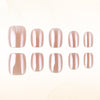 30 pieces rose gold plating short square