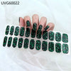 UV gel nail sticker semi-cured