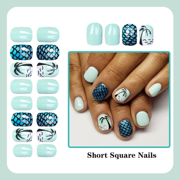 Blue fish scales
