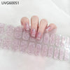 UV gel nail sticker semi-cured