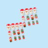 Santa Claus Gingerbread Man press on nail