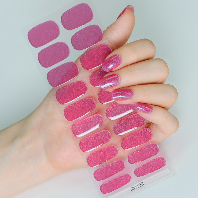 Semicured UV gel nail sticker kit