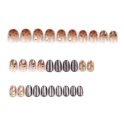 24pcs/Set Press On Nails GN043