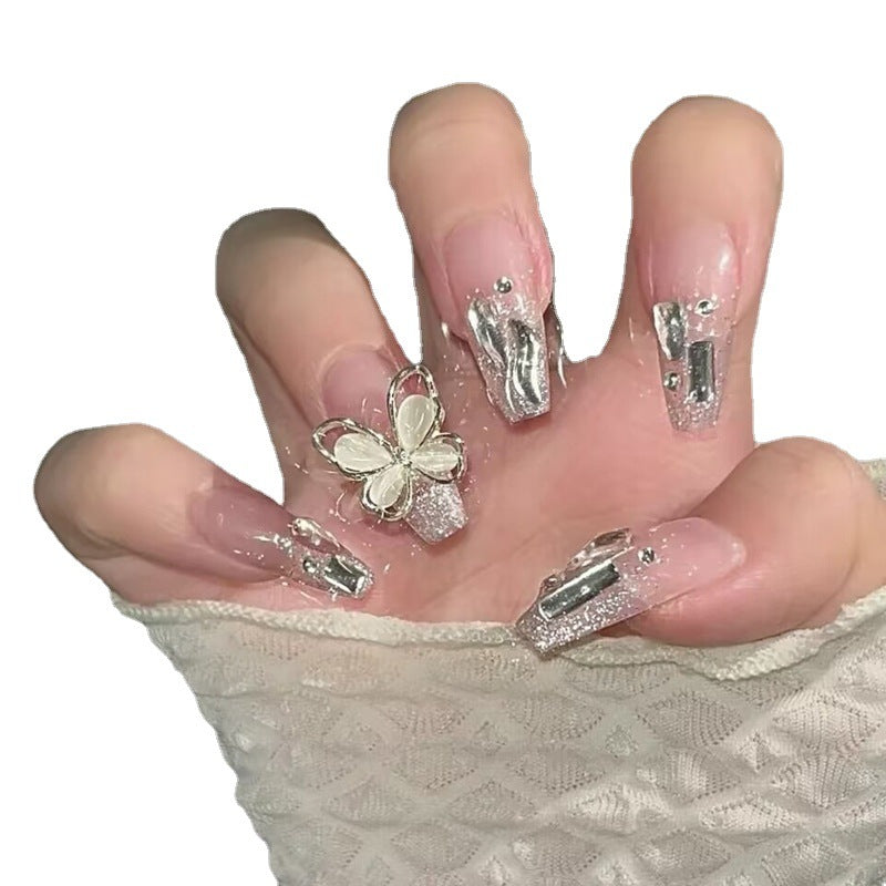 Butterfly fake nails