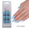 32 Pcs Aurora fine flash short almond manicure